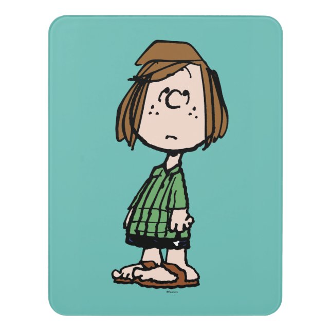 Peppermint Patty Rolling Eyes Door Sign (Contemporary Vert)