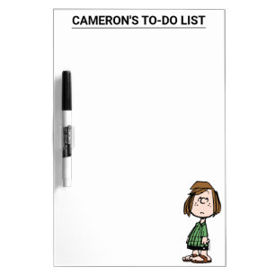 Peppermint Patty Rolling Eyes Dry Erase Board