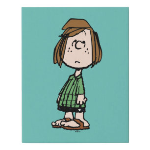 Peppermint Patty Rolling Eyes Faux Canvas Print