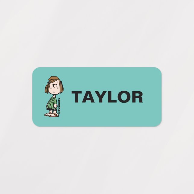 Peppermint Patty Rolling Eyes Kids' Labels (Design 1)