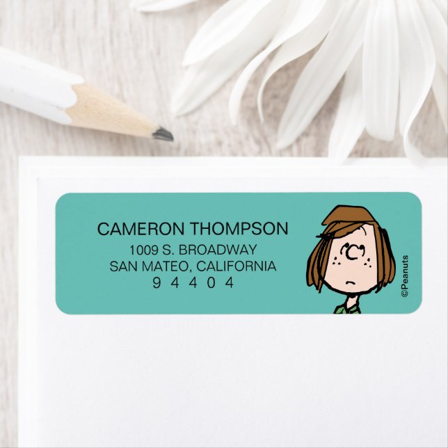 Peppermint Patty Rolling Eyes Label (Insitu)