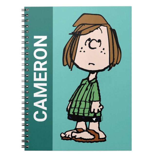 Peppermint Patty Rolling Eyes Notebook (Front)