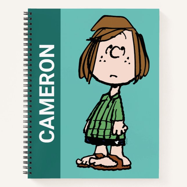 Peppermint Patty Rolling Eyes Notebook (Front)