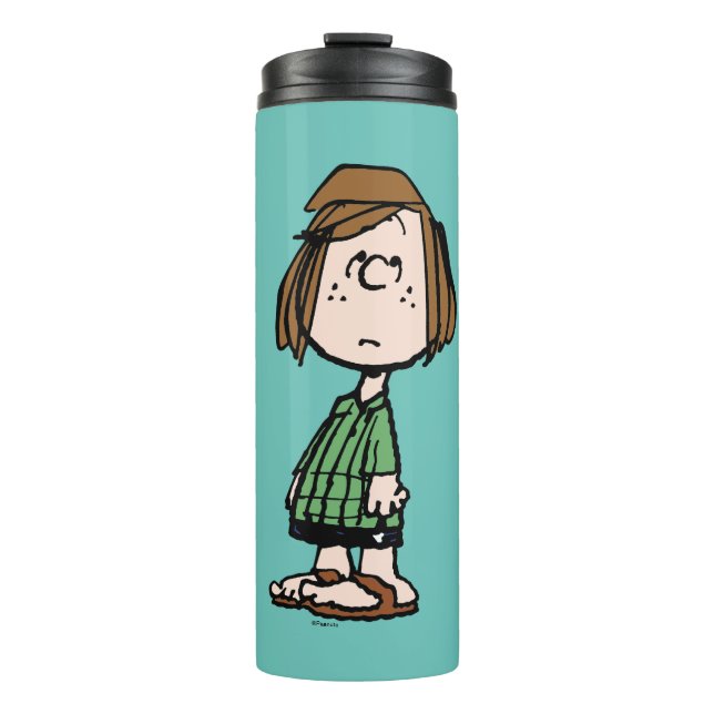 Peppermint Patty Rolling Eyes Thermal Tumbler (Front)