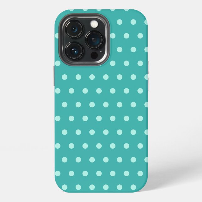 Peppermint Polka Dot Iphone Case (Back)