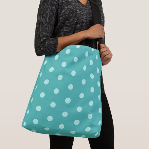 Peppermint Polka Dot Large Crossbody Bag