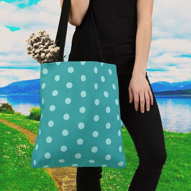 Peppermint Polka Dot Large Shoulder Bag (Creator Uploaded)
