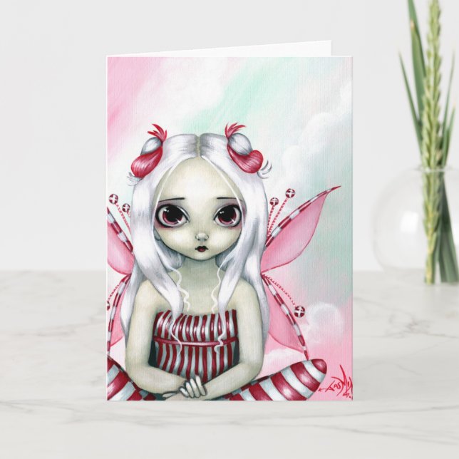 "Peppermint Pretty" Greeting Card (Front)