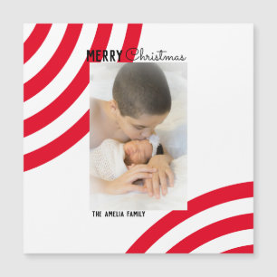 Peppermint Rainbow Christmas Photo Holiday