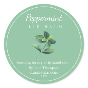Peppermint Salve / balm Label