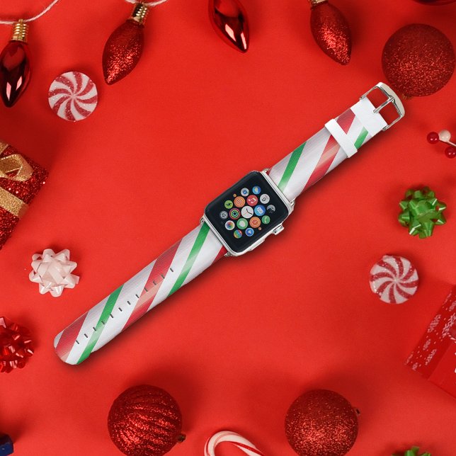 Peppermint Stick Apple Watch Band (Creator Uploaded)