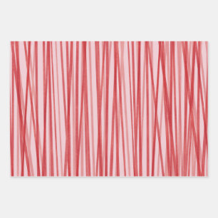 Peppermint Stick Wrapping Paper Sheets