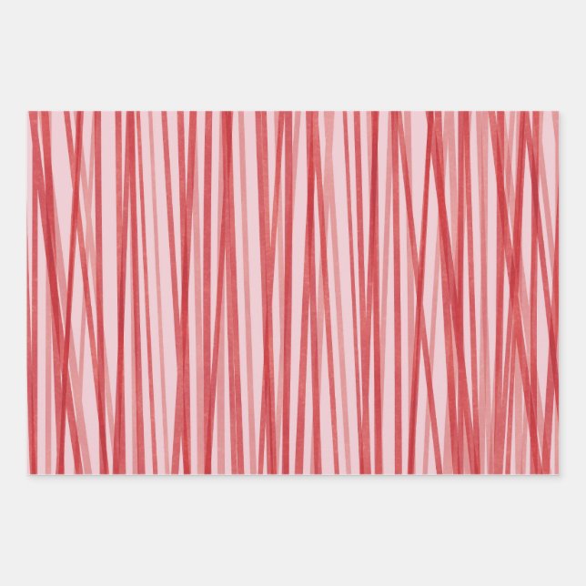 Peppermint Stick Wrapping Paper Sheets (Front)
