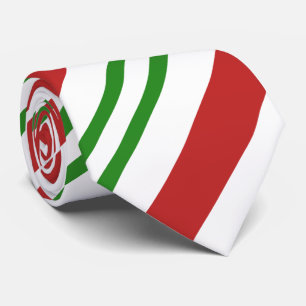Peppermint Stripe Red Green Christmas Holiday Neck Tie