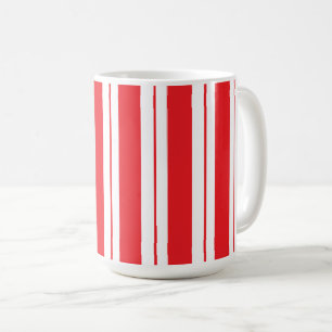 Peppermint Stripes Christmas Candy Cane Coffee Mug