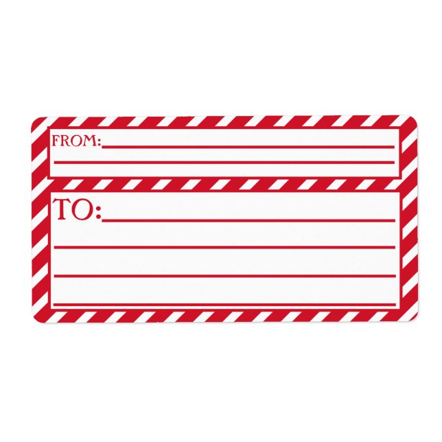 Peppermint Stripes Label (Front)
