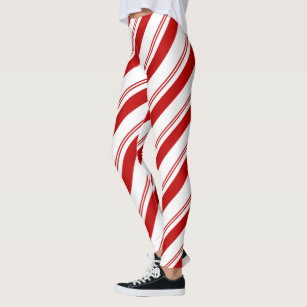 Peppermint Stripes Leggings | Zazzle.com
