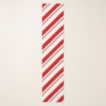 Peppermint Stripes Scarf<br><div class="desc">Fun stripes with thick and thin red stripes on white mimicking the candy cane. Great for the holidays!</div>