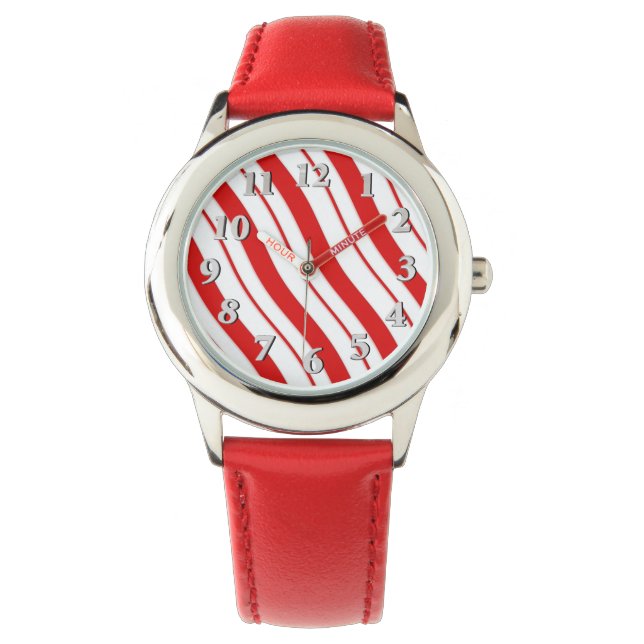 Peppermint Stripes Watch (Front)