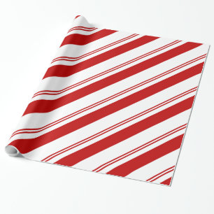 Peppermint Stripes Wrapping Paper