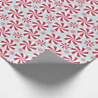 Peppermint Candy Christmas Wrapping Paper Classic Retro Holiday