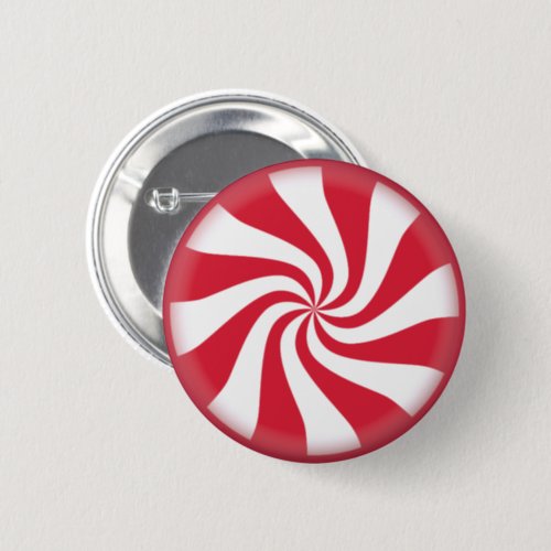 Peppermint Swirl Candy Pinback Button