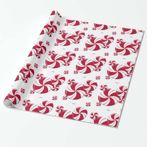 Peppermint Swirl Candy Wrapping Paper