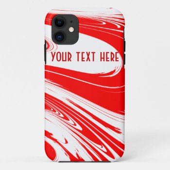 Peppermint Swirl Iphone 11 Case by HaHaHolidays at Zazzle