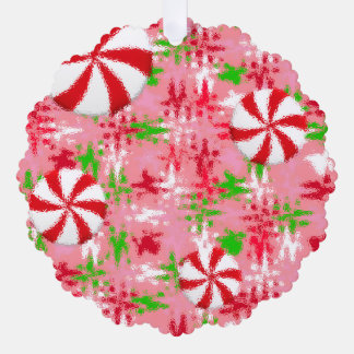 Peppermint Swirl Gift Tag Ornament Card