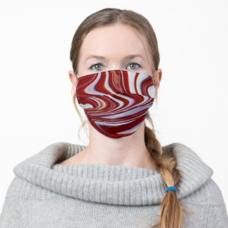 Peppermint Swirl Mask--Non-Medical Cloth Face Mask