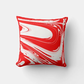 Peppermint Swirl Throw Pillow by HaHaHolidays at Zazzle
