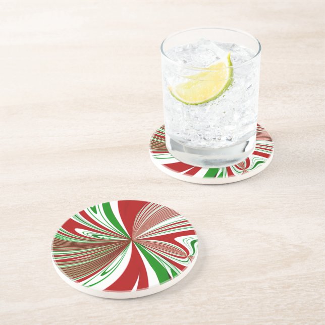 Peppermint Taffy Coaster (Side)