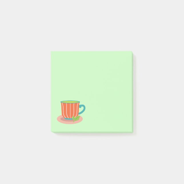 Peppermint tea for tea lovers post-it notes (Front)