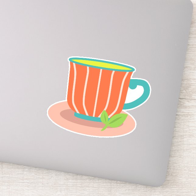 Peppermint tea for tea lovers sticker (Detail)