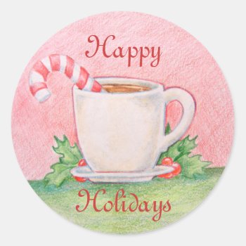 Peppermint Tea Stickers by Customizables at Zazzle