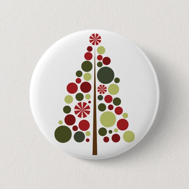 Peppermint Tree Button (Front)