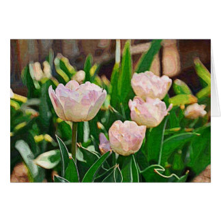 Peppermint Tulips (Impasto)