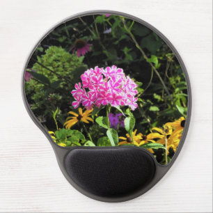 Peppermint Twist Phlox in the Flower Garden Gel Mouse Pad