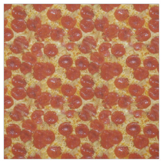 Pepperoni and Cheese Pizza Fabric