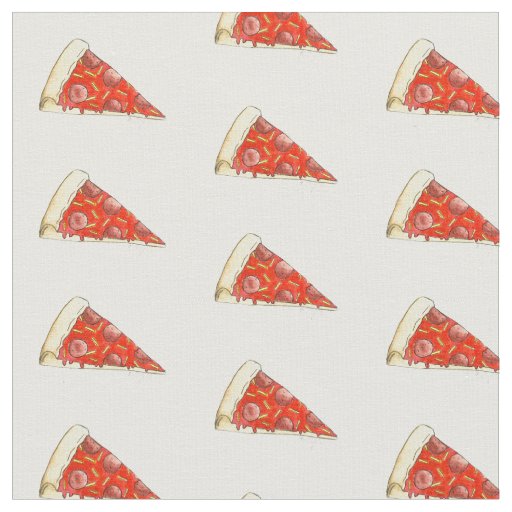 Pepperoni Cheese Pizza Slice Slices Food Fabric