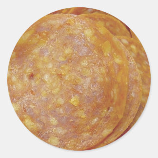 Pepperoni Classic Round Sticker