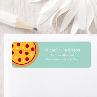 Pepperoni Pizza Address Labels