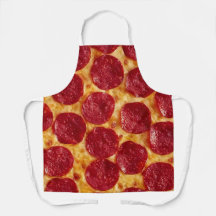Pepperoni Pizza All-Over Print Apron, Medium