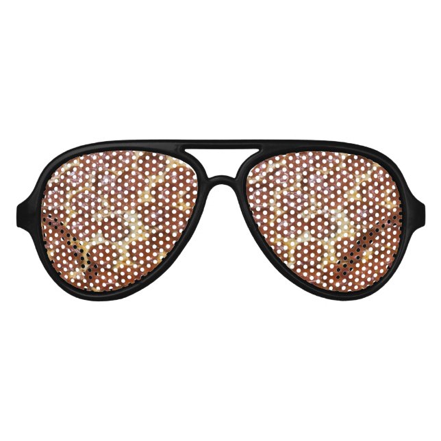 Pepperoni Pizza Aviator Sunglasses (Front)