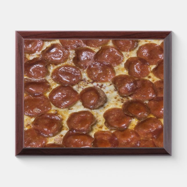 Pepperoni Pizza Award Plaque (Horizontal)