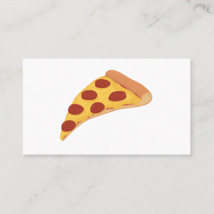 Pepperoni pizza business card