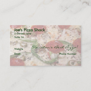 Pepperoni Pizza business cards