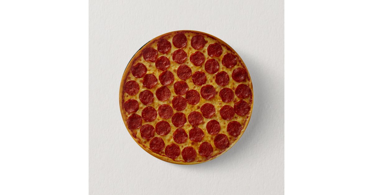PEPPERONI PIZZA BUTTON | Zazzle