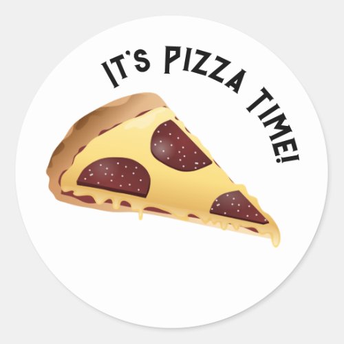 Pepperoni Pizza  Classic Round Sticker
