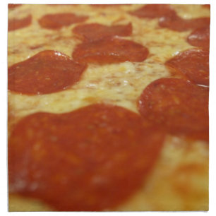 pepperoni pizza cloth napkin